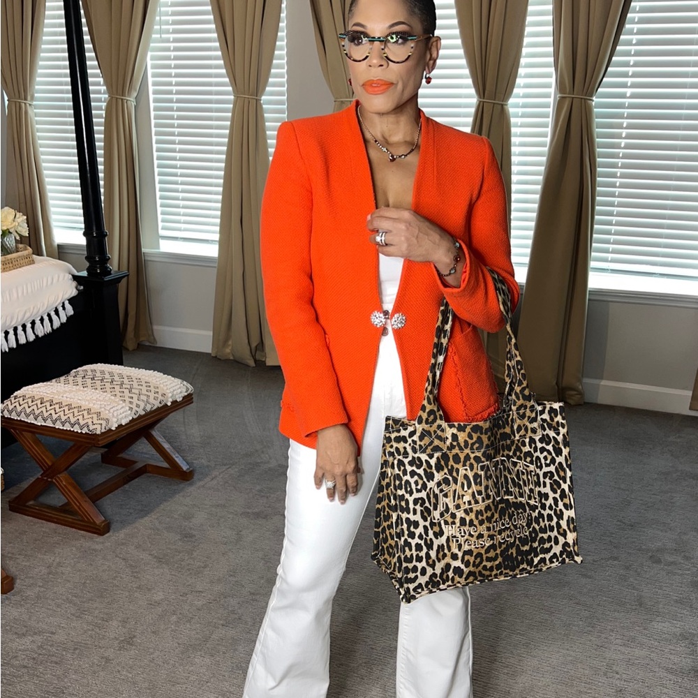 Zara Vibrant Orange Blazer